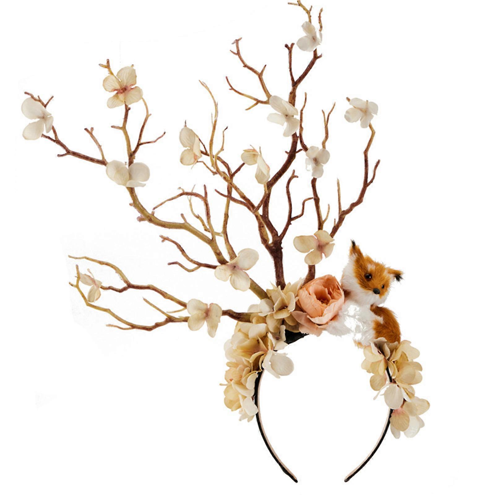 COSPLAY Witch Branch Devil Flower Headbands for Carnivals Party Handmade Gothic Party Costume Devil Section C