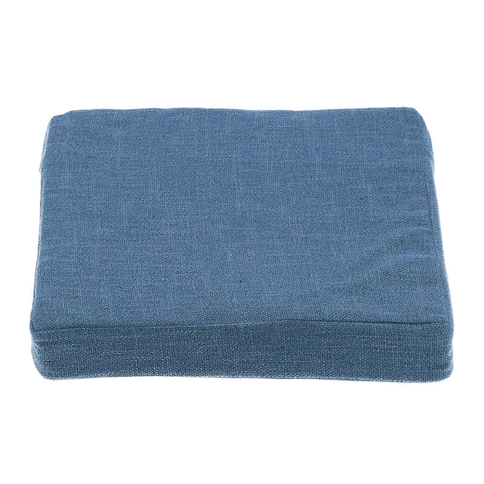 Cushion Dark Blue Square Height Increase Removable Washable EPE Inner Core Durable Soft Cushion