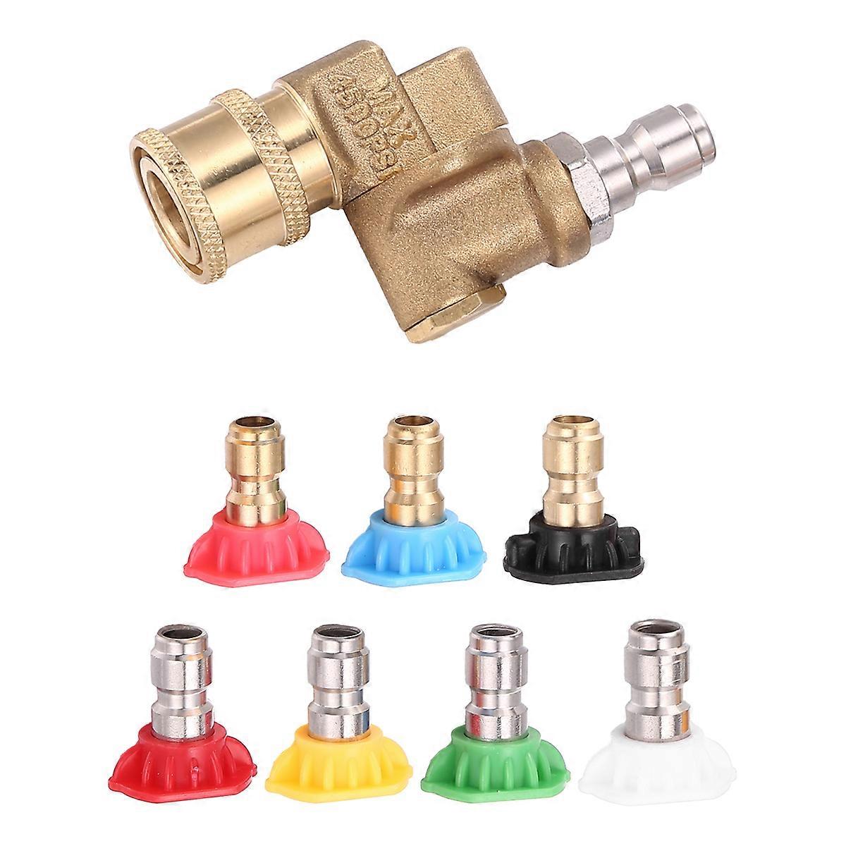 Spray Nozzle Tips And Quick Connect Pivot Adapter Coupler 180 Degrees