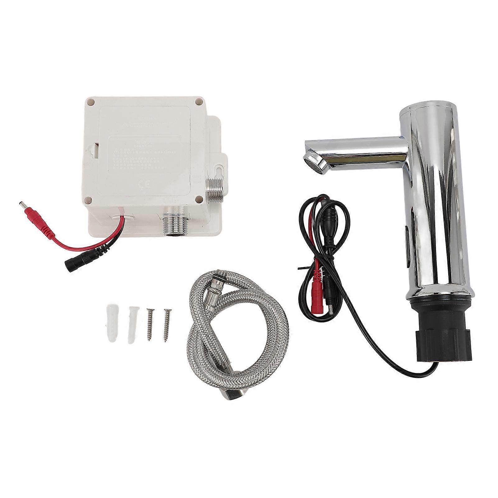 Touchless Faucet G1/2 Male Thread Battery Powered Automatic Motion Sensor Faucet with Filter