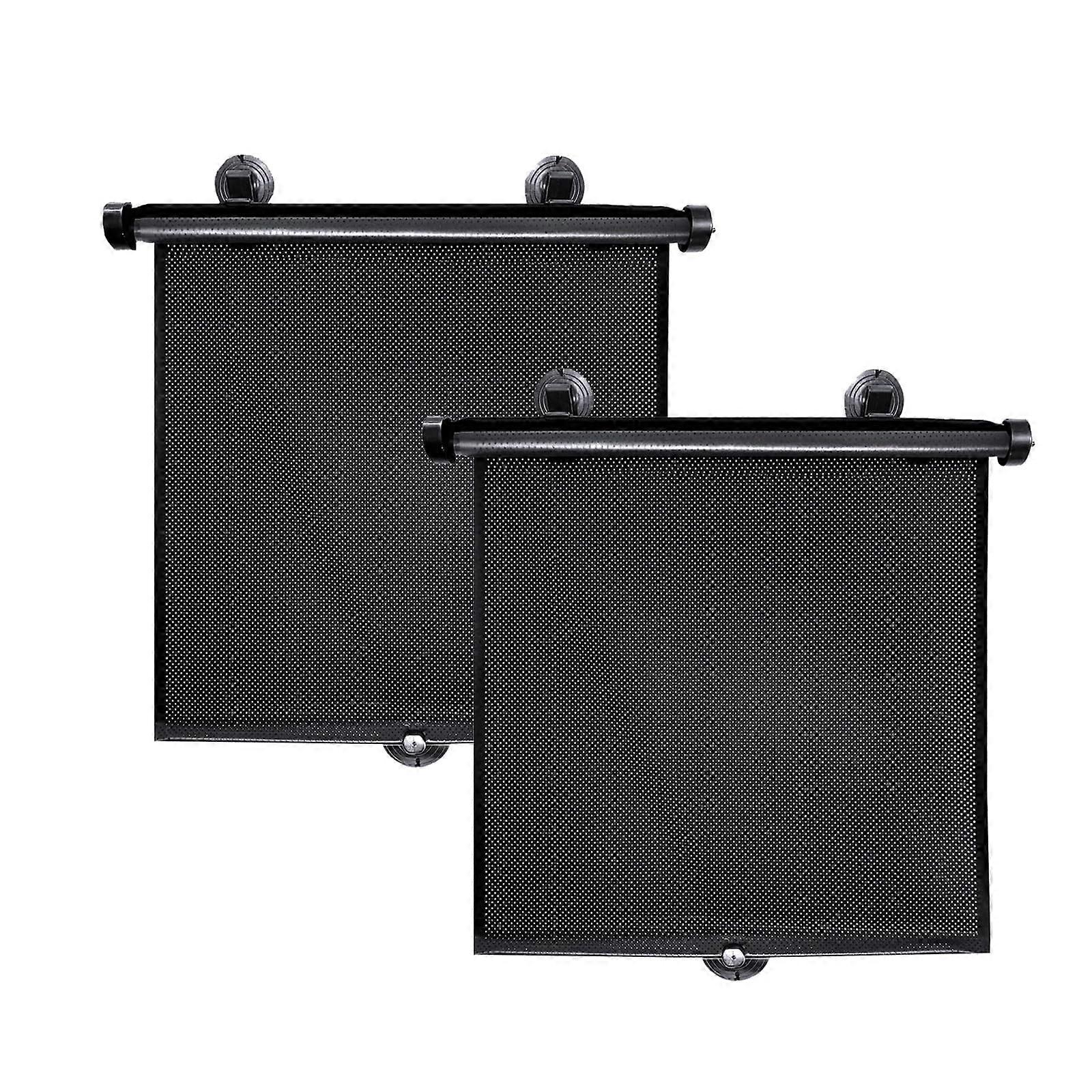 2 Pack Retractable Car Window Shades  Sun and Large Size