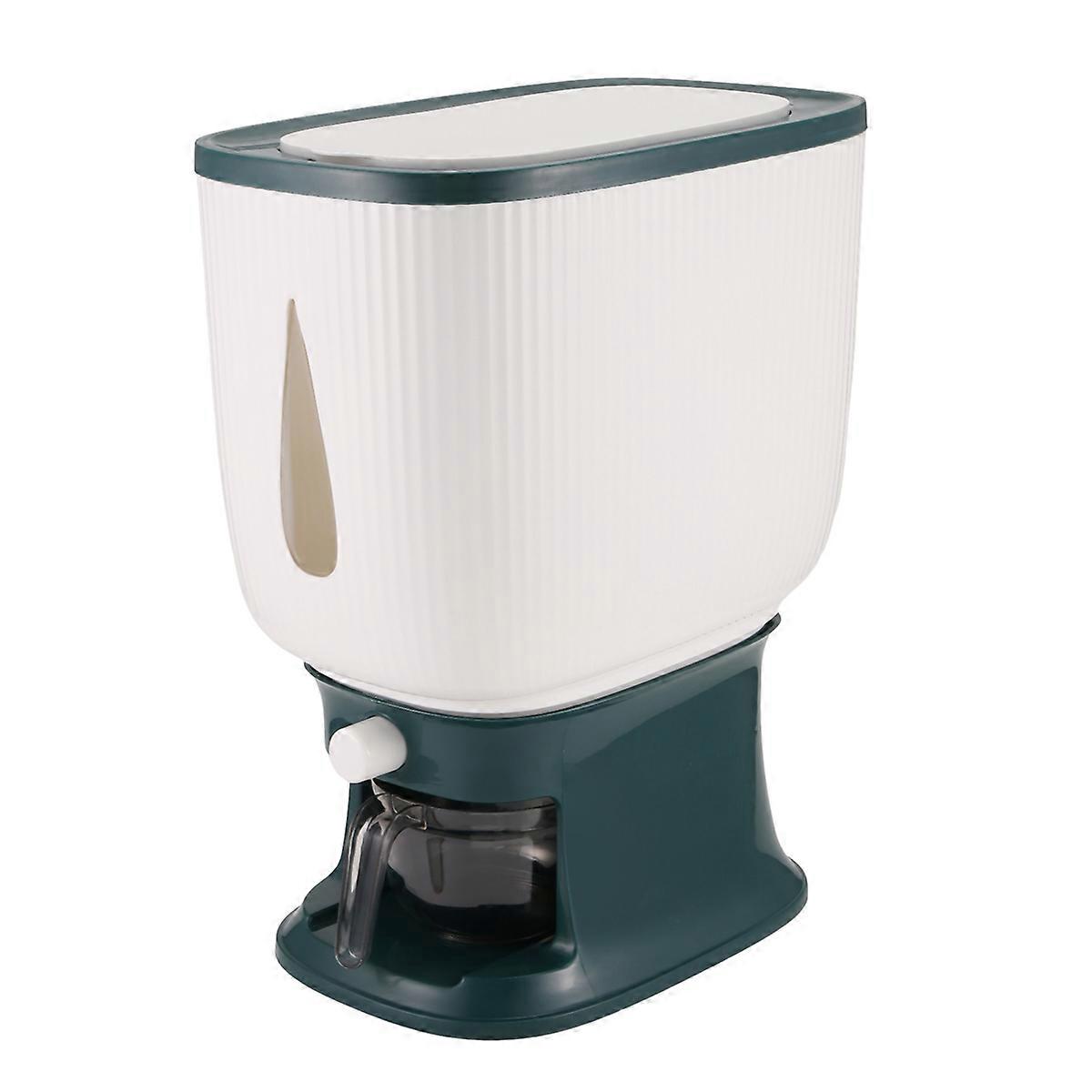 10Kg Automatic Rice Dispenser with Rinsing Cup Smart Rice Dispenser Rice Storage Rice Bucket Househo