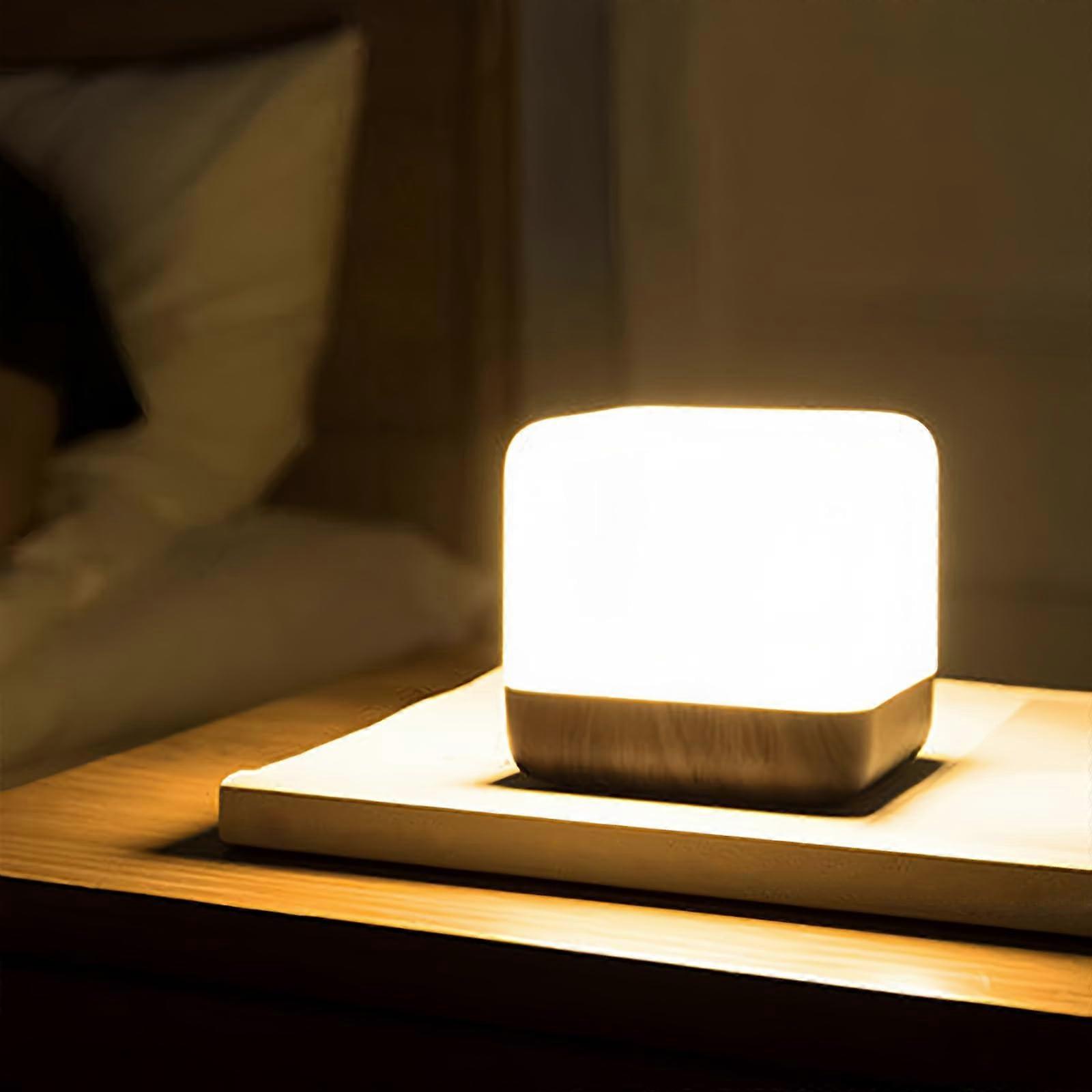 Beech Wood Color Simple Modern Lamp for Bedroom Bedside Small Size