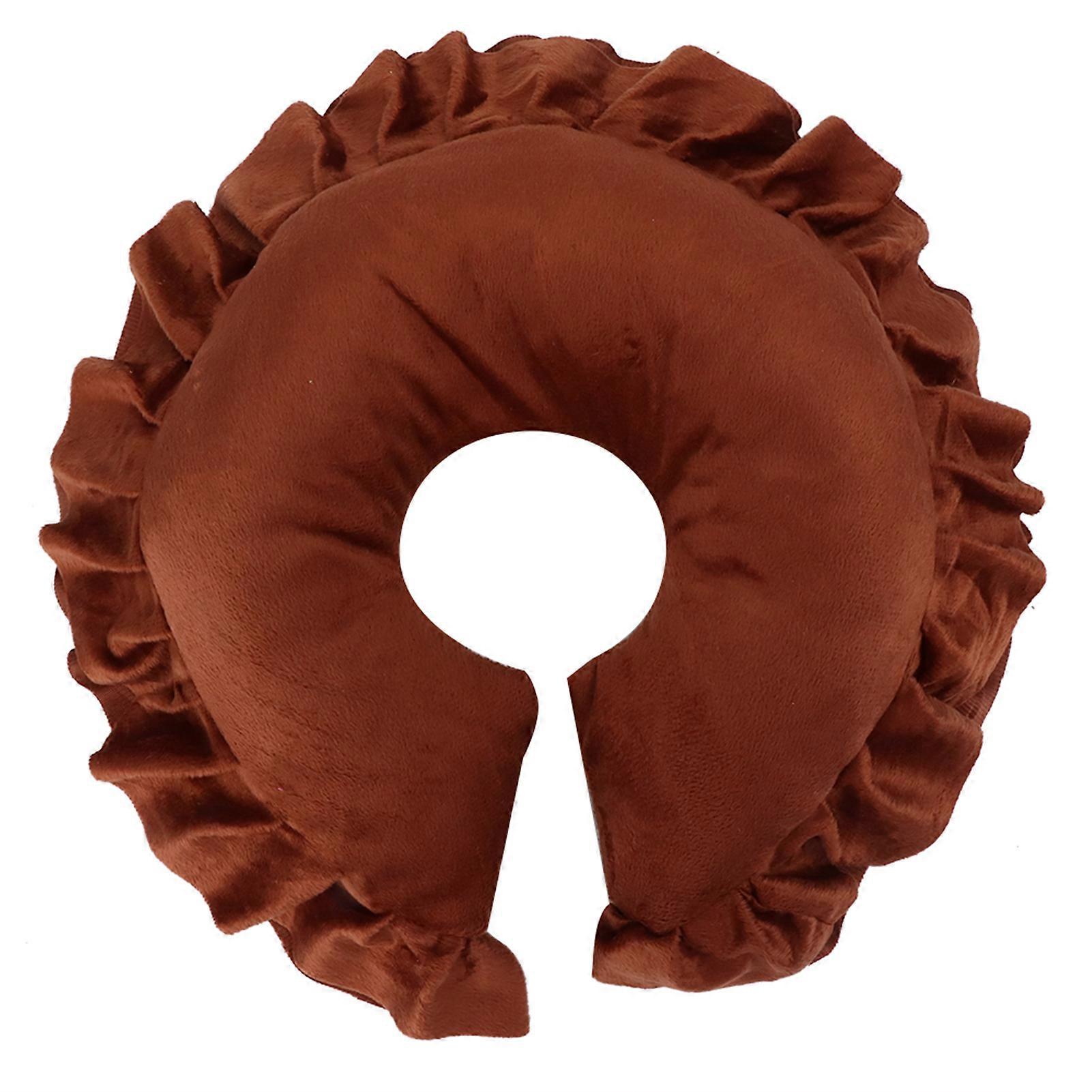 Face Pillow Cushion SPA Salon Massage Bed U Shape Detachable Face PillowCoffee