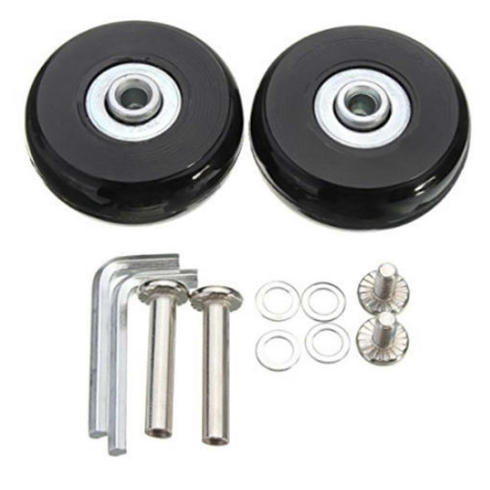 Reliable Suitcases Wheel Part Luggage Wheel Replacement Quiet Movement Hassle Frees Installation for Regular Travelers