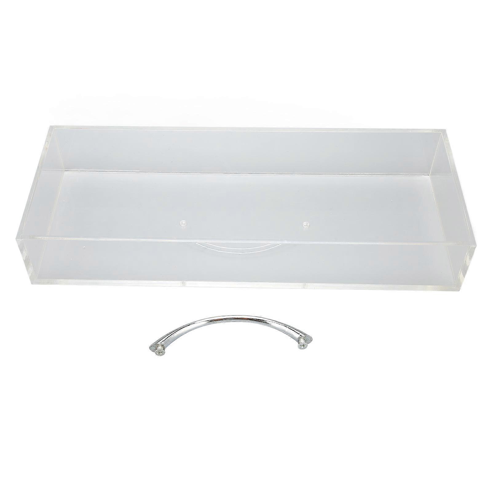 Transparent Dustproof Box Large Capacity Good Protection Watch Dustproof Box with Handle for Storing Watch Parts