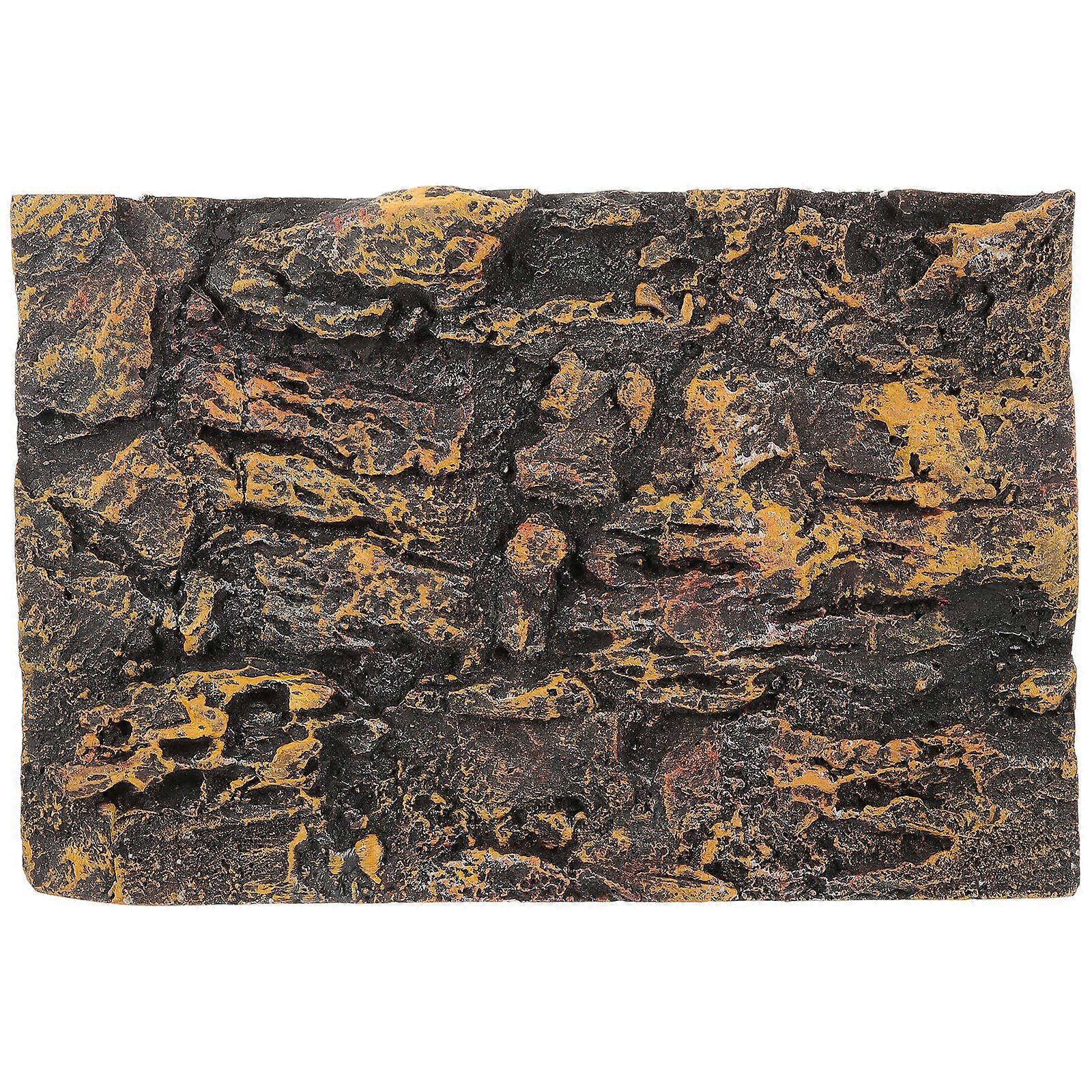 Reptile Tank 3D Background Tank Rock Board Reptile Tank Decorative Backdrop for Fish Tank