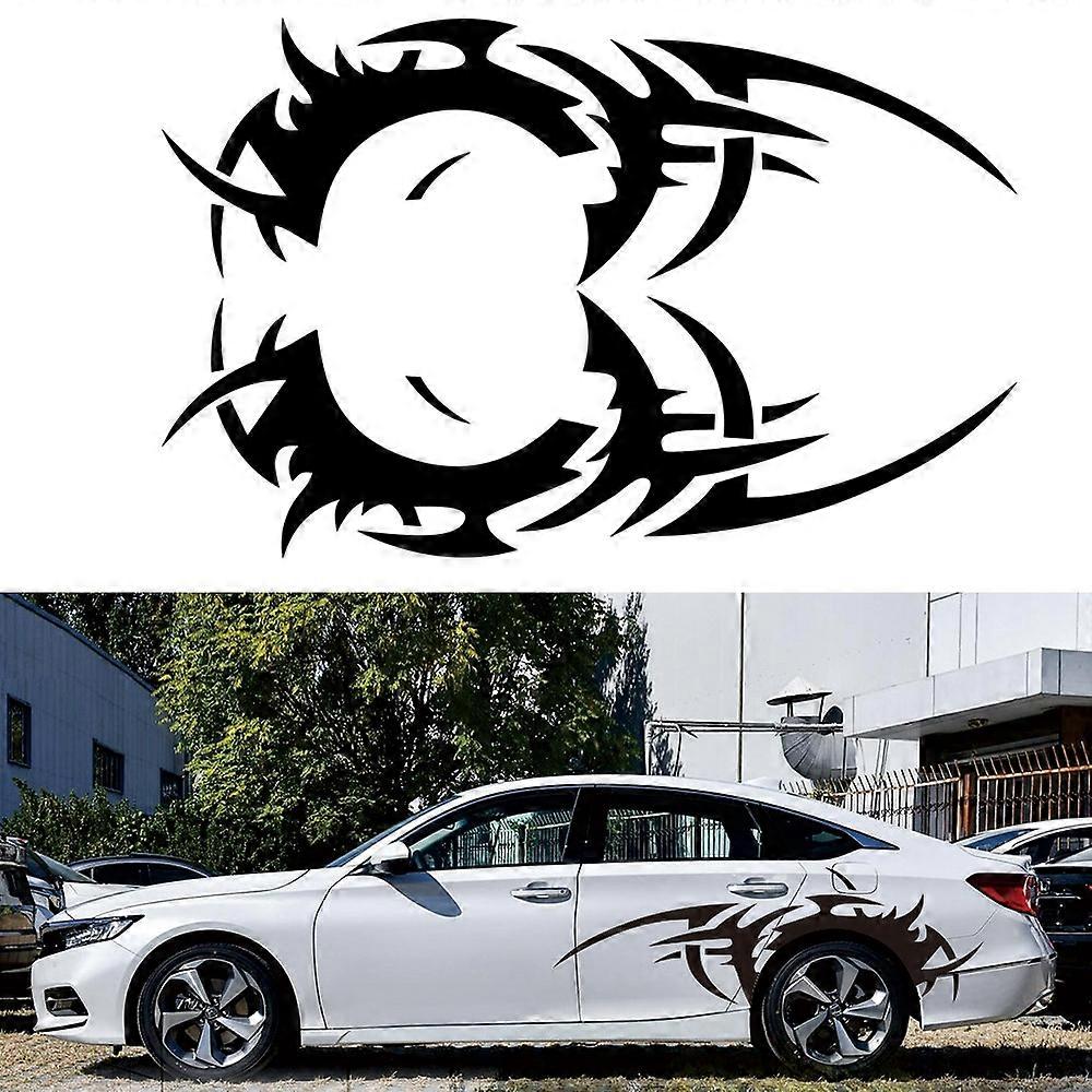 2 PCS/Set D-719 Flame Hot Wheel Pattern Car Modified Decorative Sticker