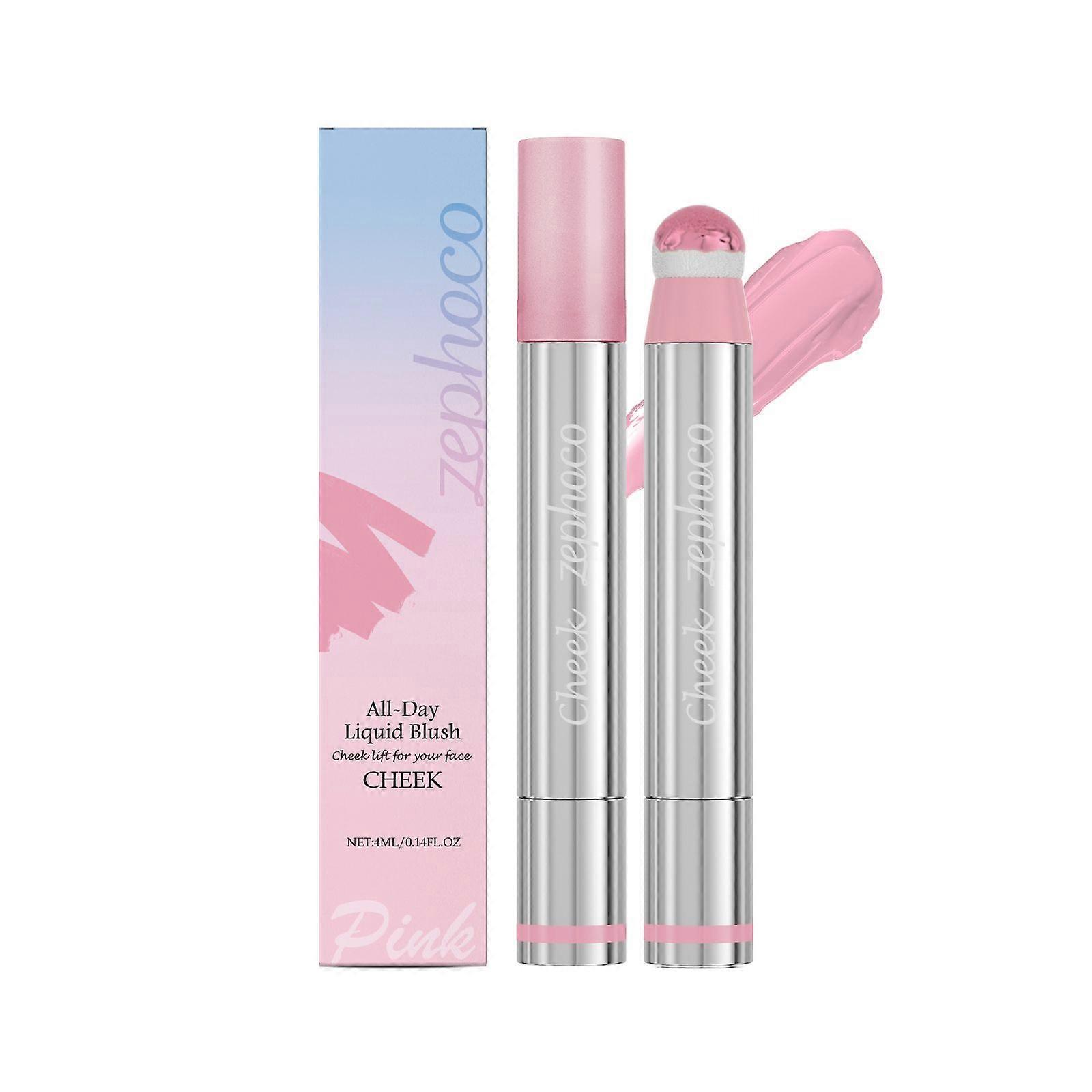 Liquid Highlight Blush Lip Gloss Hydrating Non-stick Cup Multifunctional Concise Highlight Blush Lip Gloss