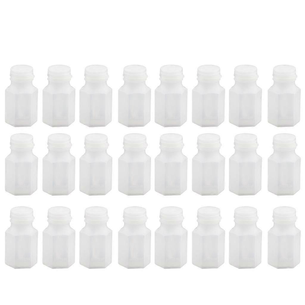 24pcs Hexagon Bubble Blowing Bottles Table Centerpieces for Party Decor 2.5x10cm