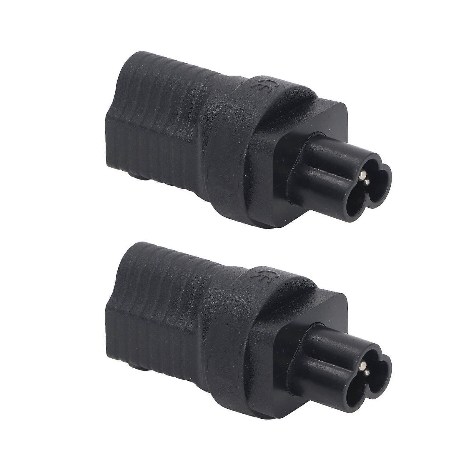 2pcs IEC320 C6 to NEMA C6 Male to 5‑15R 3 Pin Female Converter PDU Conversion Plug UPS Power Adapter