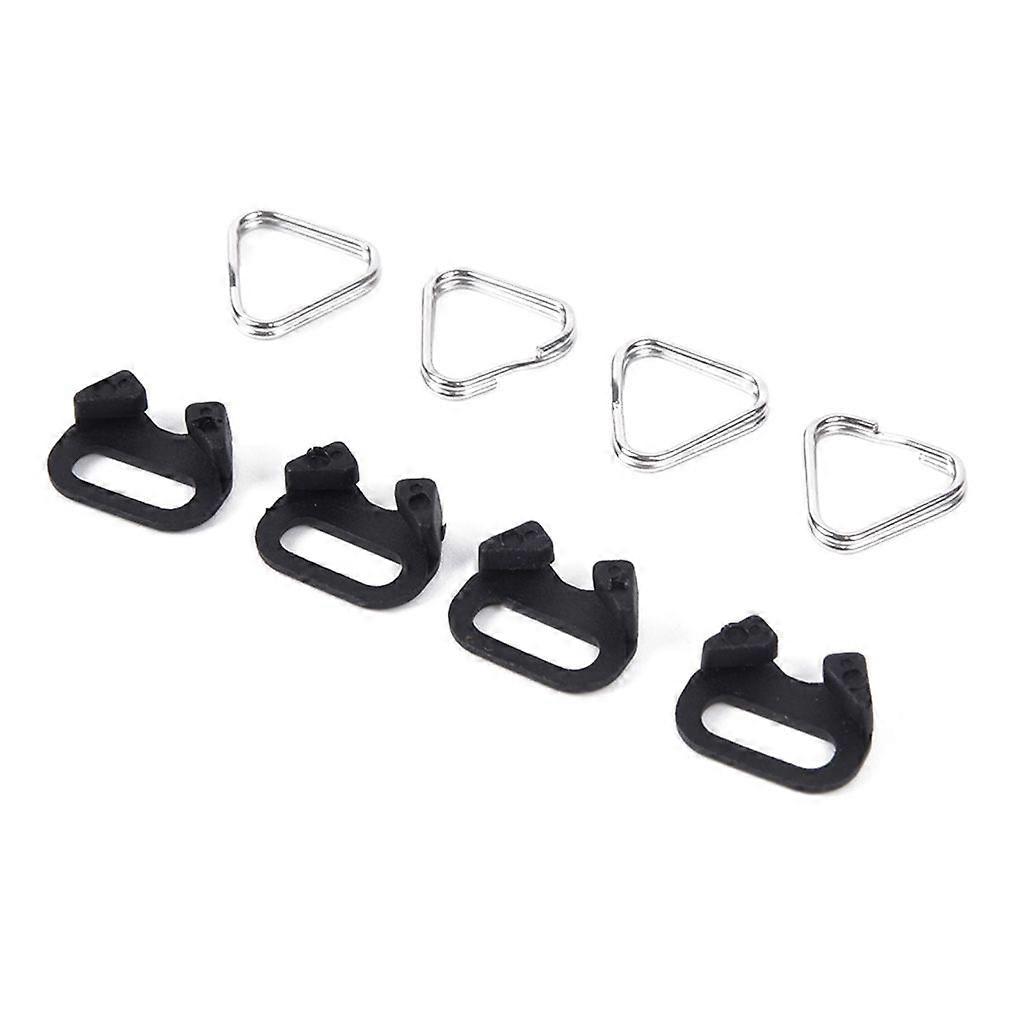 4 stk rustfritt stål lug ring kamera stropp trekant delt ring adapter