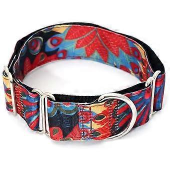 Handgefertigter personalisierter Stoff Super starke Riffe Hundehalsband verstellbar Martingale Halsband reißfest für kleine große Hunde