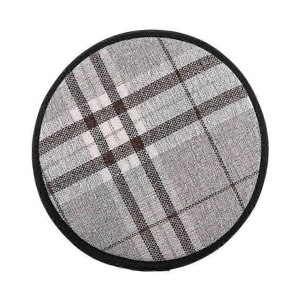 Round Foam Seat Cushion for Dining Chairs with Tie-On Straps and Non-Slip Backing Pad