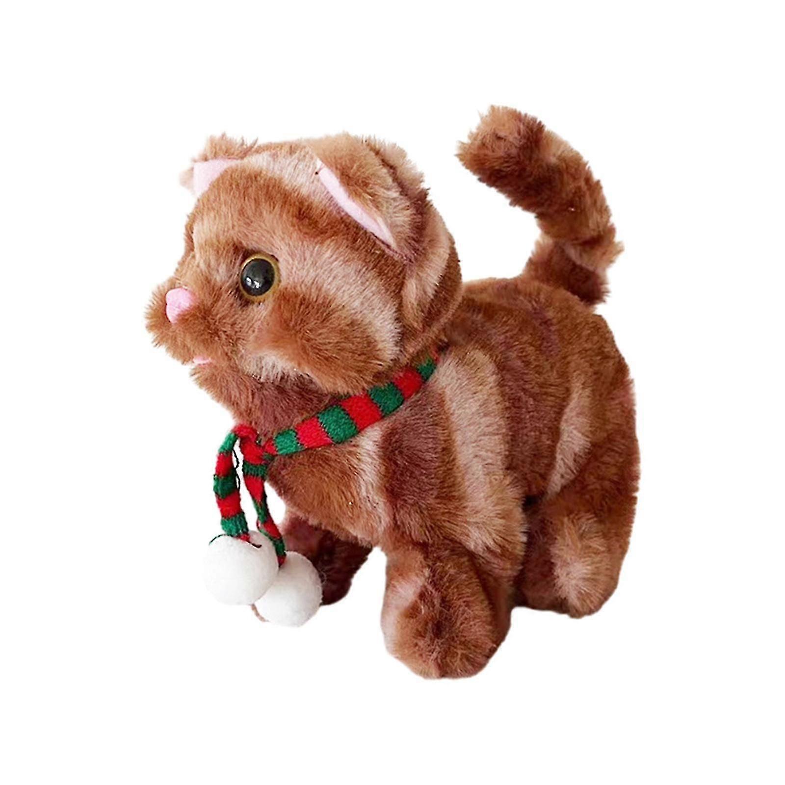 Robot Cat Plush Toy, Electronic Robot Cat Toys, Realistic Soft Plush Toy, Cat Kitty Toy, Touch Control Kitten
