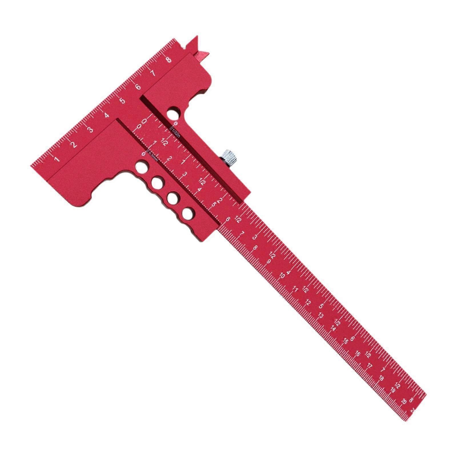 T Shaped Wood Workings Scriber Wood Workings Ruler Marking Measuring Gauge for