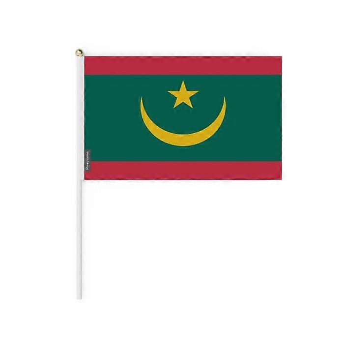Miniature Flag - Mauritania - 20 x 30 cm - 50 pieces - Polyester - Double-sided print