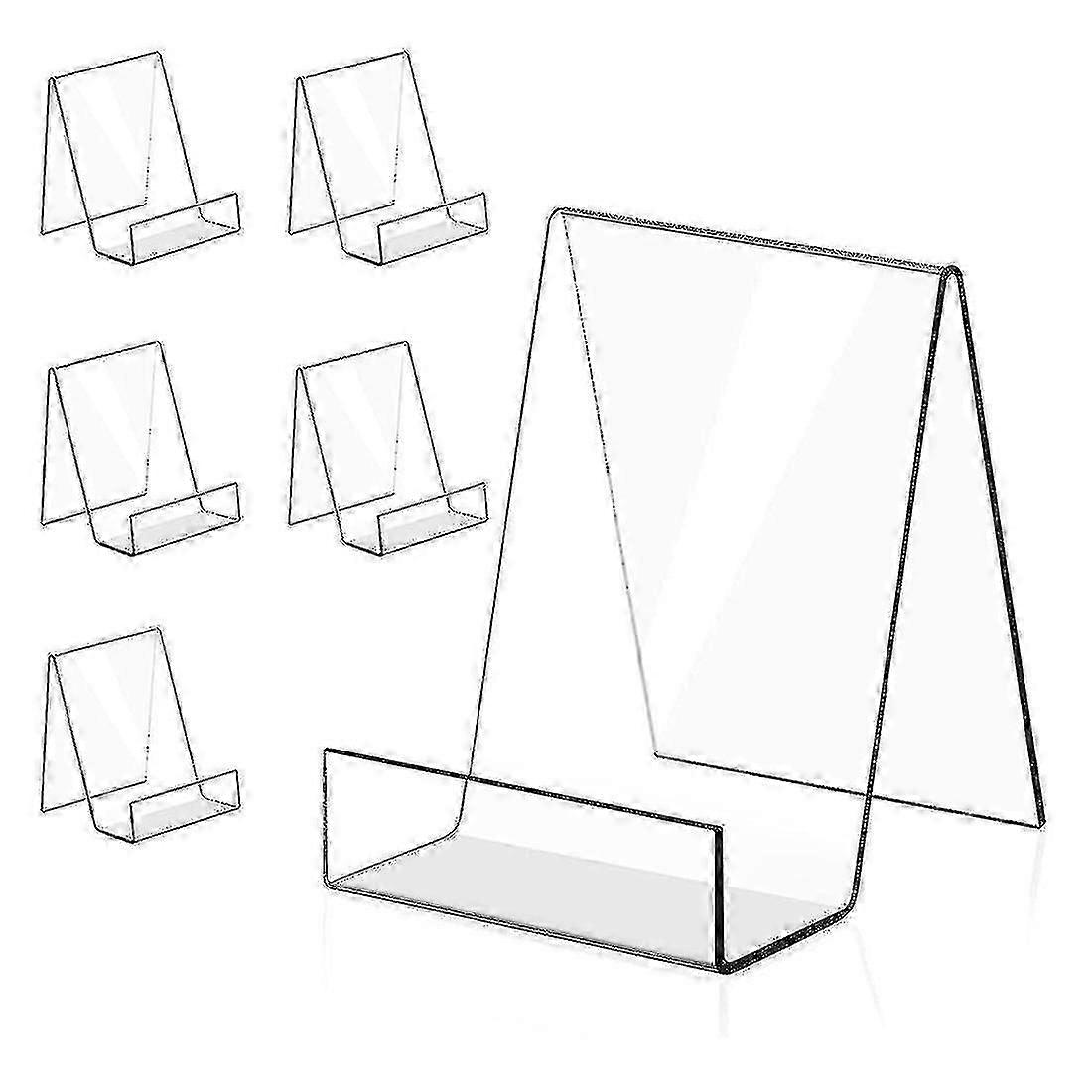 6pack الاكريليك كتاب حامل واضح الاكريليك عرض حامل لعرض الألبومات والكتب والموسيقى هي