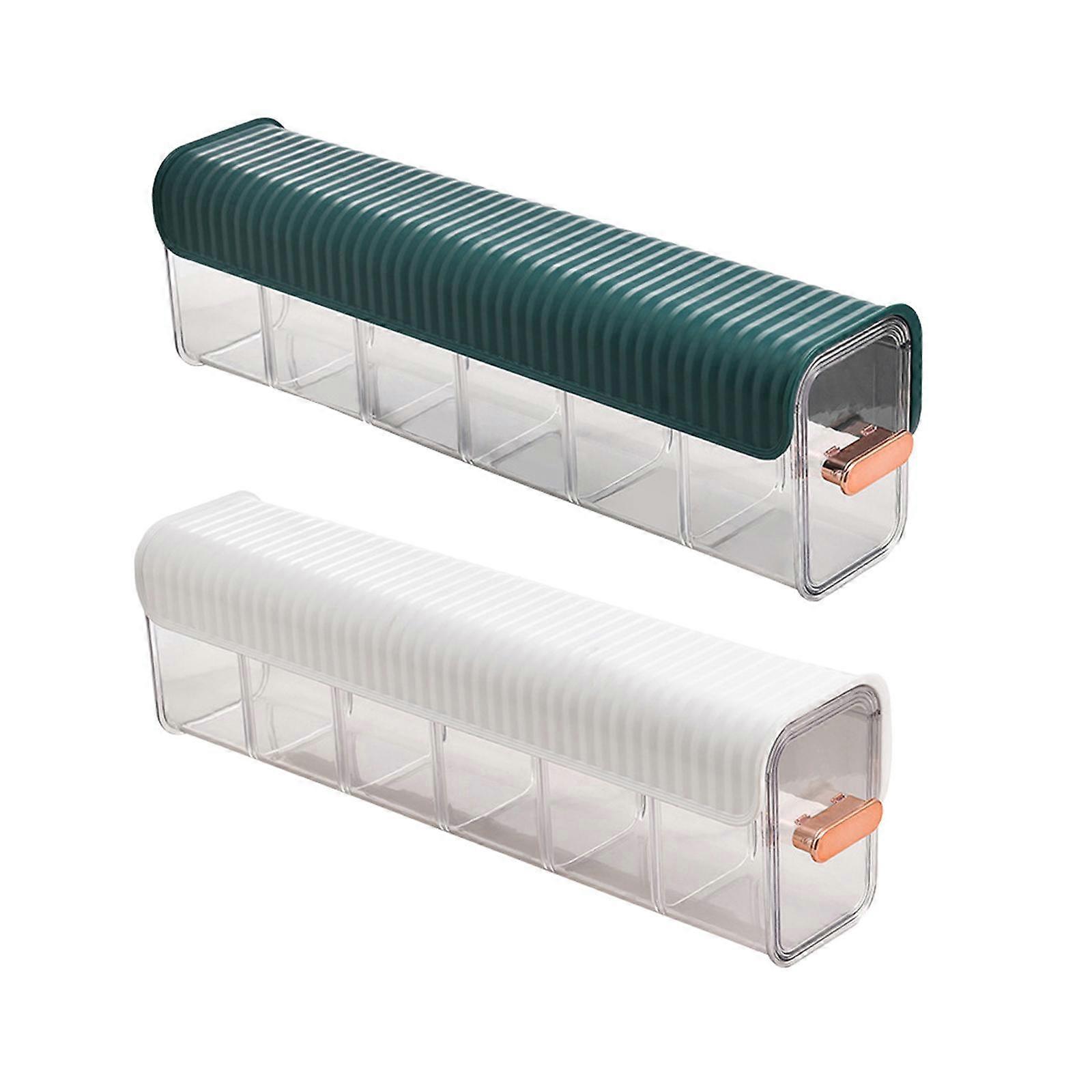 Sock Storage Box Hanging Portable 6 Grids for Belts Bra