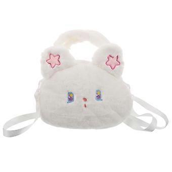 Cute Rabbit Shape Crossbody Bag Girls Plush Shoulder Bag for Kids Adjustable Children's Messenger Bag