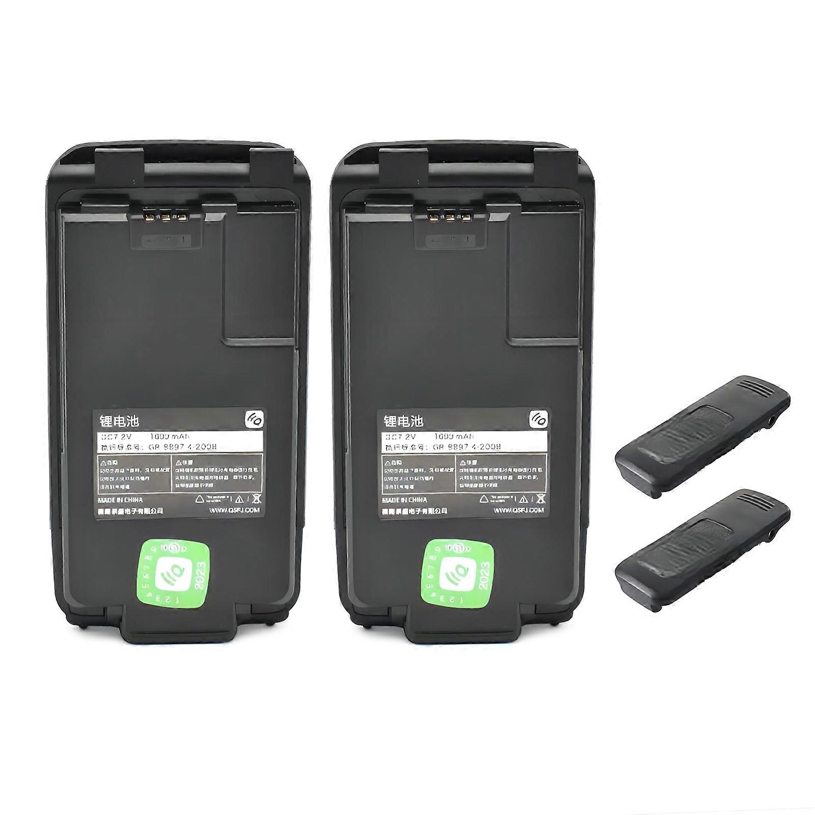 Rechargeable Lithiums Battery Accessories 1600mAh DC7.2V Walkie Talkie Battery For Quansheng UV-K5 Radio