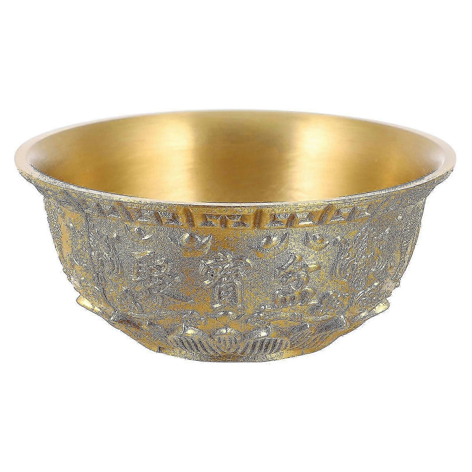 1pcトレジャーボウルオーナメント真鍮トレジャーボウル装飾ショップトレジャーボウル、12cm - あなた