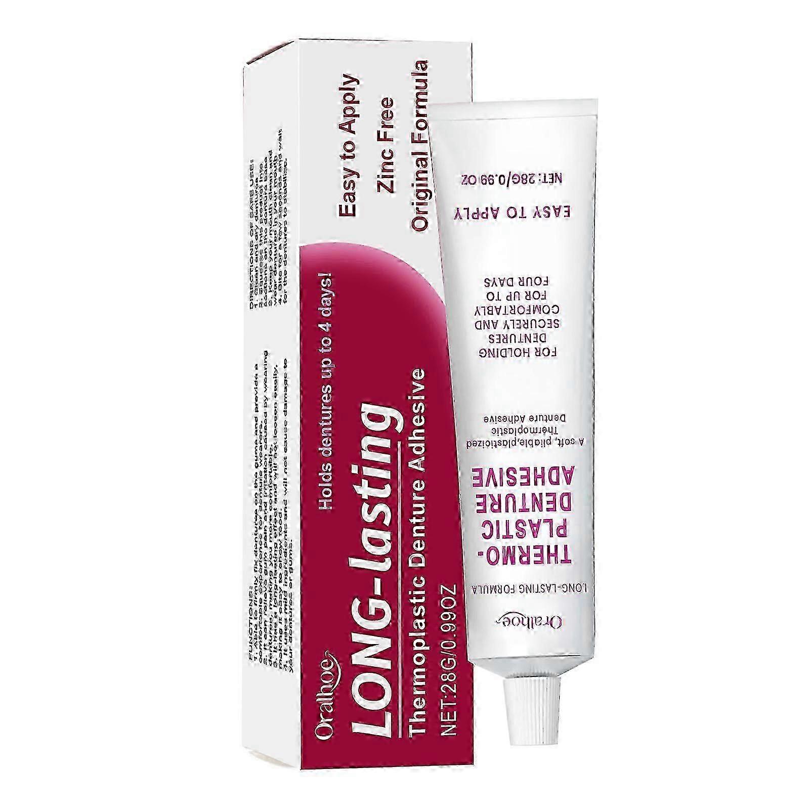 لاصق أطقم الأسنان بالحرارة، كريم لاصق لأطقم الأسنان غير قابل للالتصاق من بريميوم فورمولايز، لإعادة تركيب أطقم الأسنان وتثبيتها