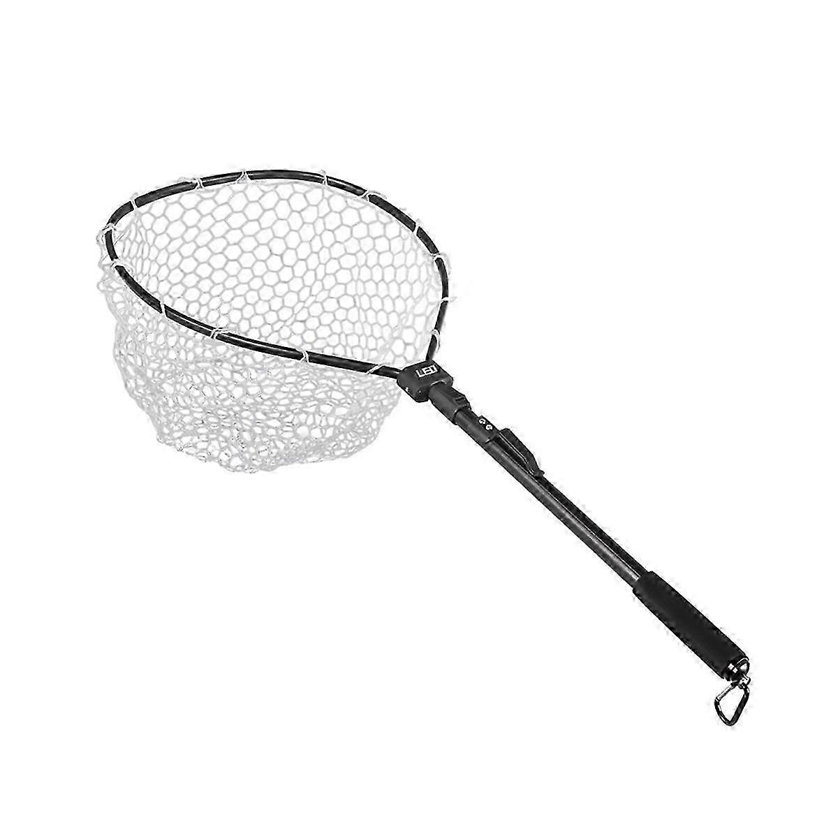 Aluminum Fast Folding Manual Net Rubber Net Fly Fishing Fishing Net