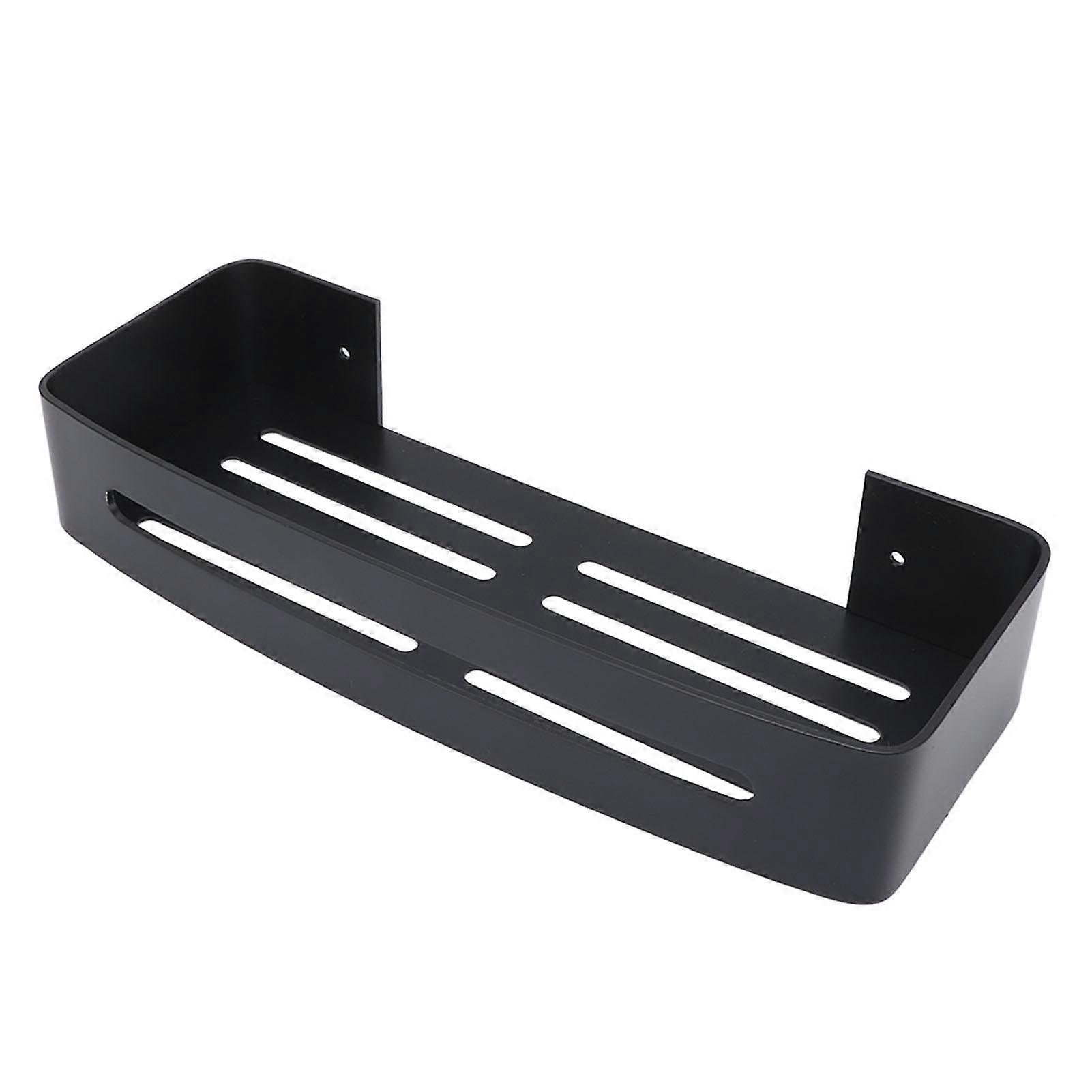 Space Aluminum Wall Mount Bathroom Shelf 32cm x 5.8cm Black