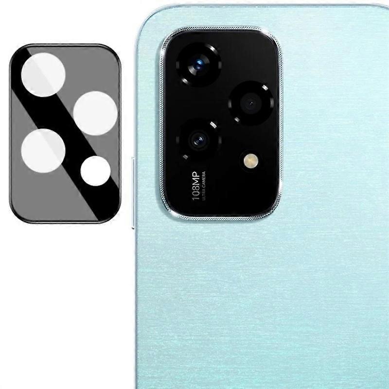 متوافق مع Honor 200 Lite حامي عدسة الكاميرا WANLONFENG HD فيلم عدسة مطبوع بالحرير الأسود الكامل