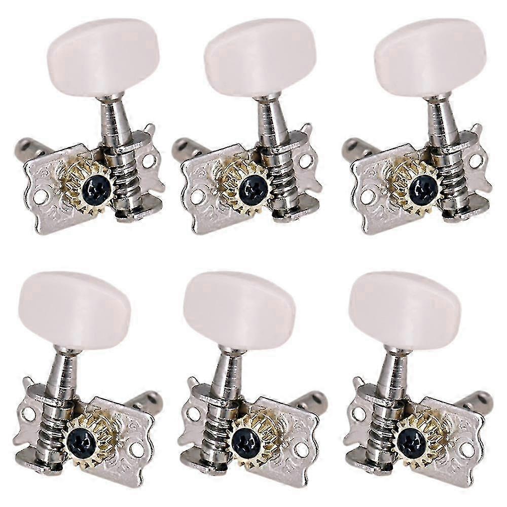 6Pcs 3R3L Guitar Tuning Pegs Open Machine Heads for Acoustic and Folk Guitars, Suitable for Various Instruments and Tuners Parts