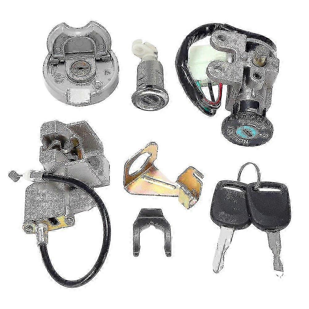 Ensemble de bouchons de réservoir d'essence avec clé de contact pour GY6 50 cc Jonway