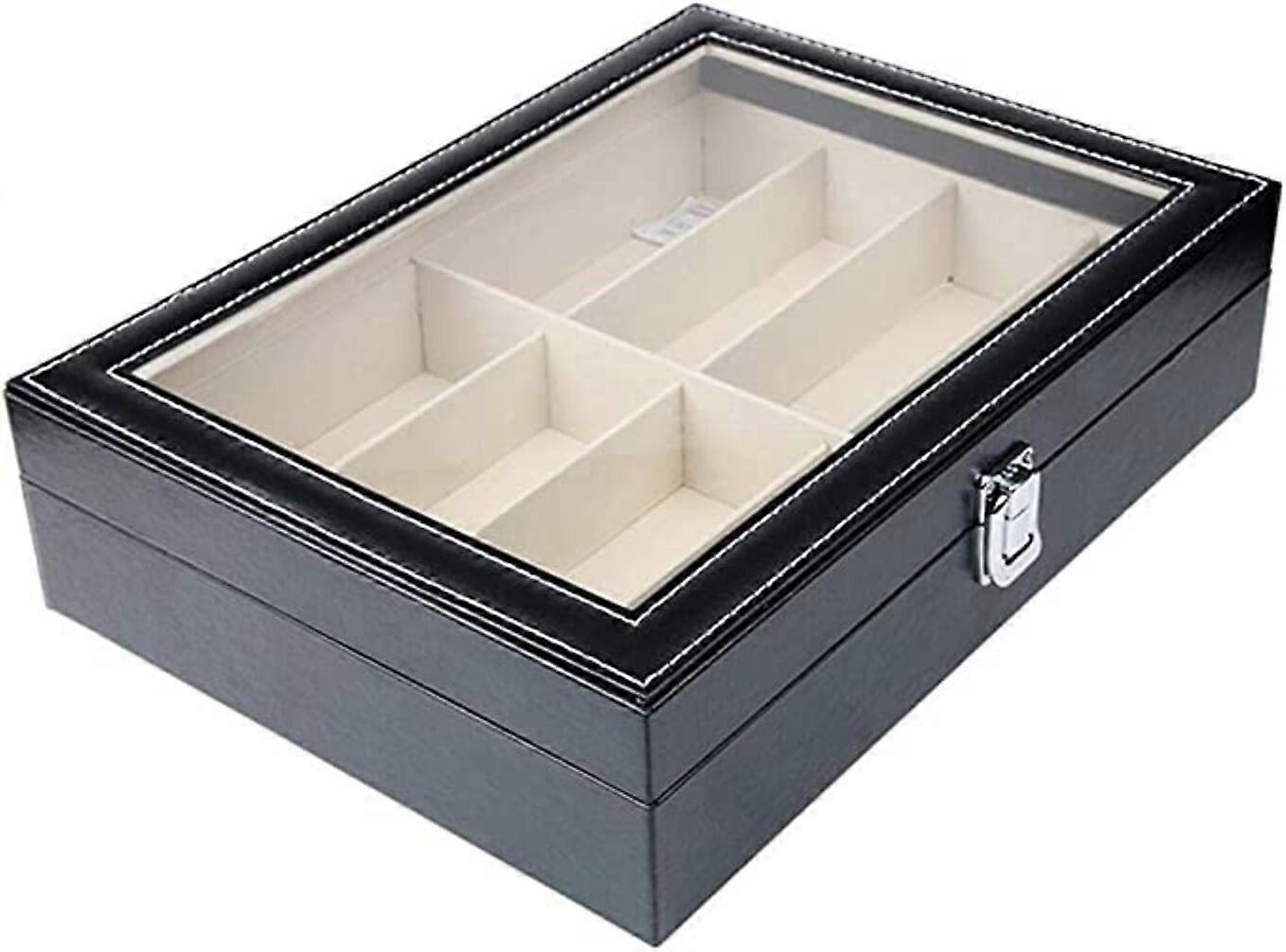 8-grid glasses storage box PU storage box