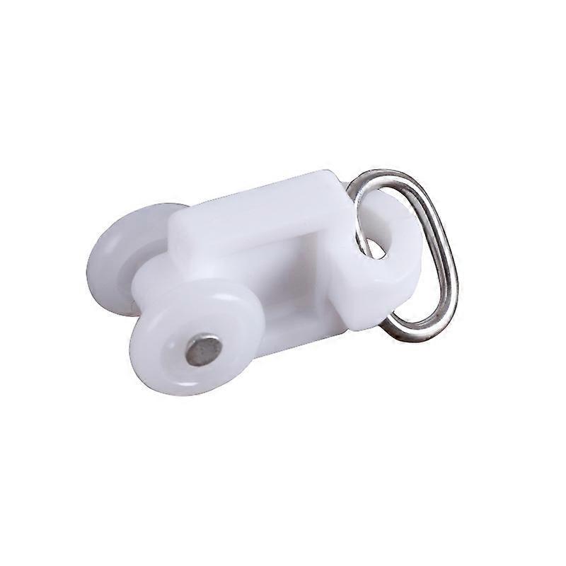 Lot de 100 rails à rideaux coulissants en plastique à double roue