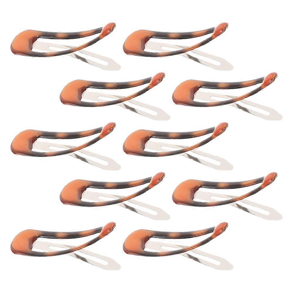 10 ADET Snap Saç Tokası Barrettes Kadınlar için Saç Aksesuarları Snap Pin