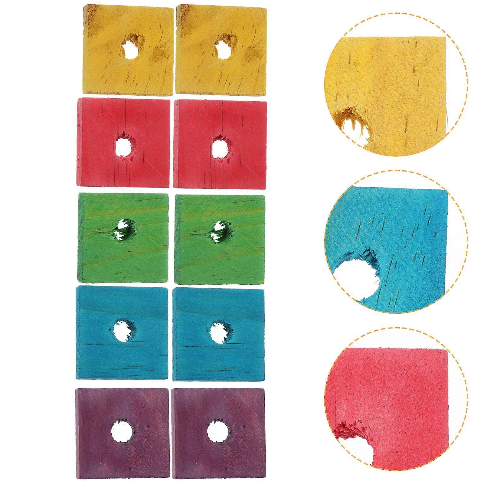 Parrot Chewing Toy with Wooden Clips, Encourages Exploration and Skill Development
