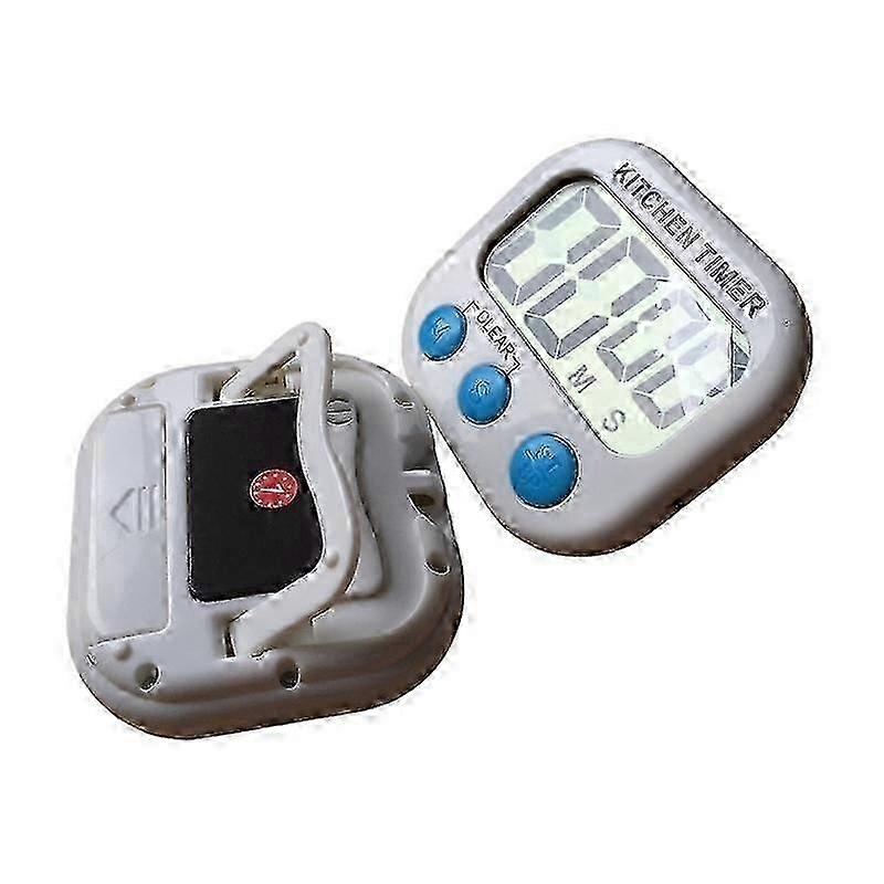 2-Pack Digital Kitchen Timer, Large Numbers, Loud Alarm, Magnetic Backing, Stand for Cooking Baking hwy