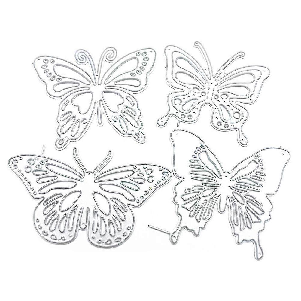 Butterfly Shape Handicraft Molds For Paper Crafting Silver 13x10cm Embossing Die Cuts Kit 1Set