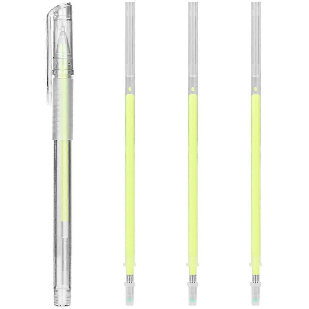 Position Mapping Tool Set of Marker Pen Eyebrow for Eyebrow Tattoo Position Marking 15x0.9cm Yellow Cylindrical 1Set