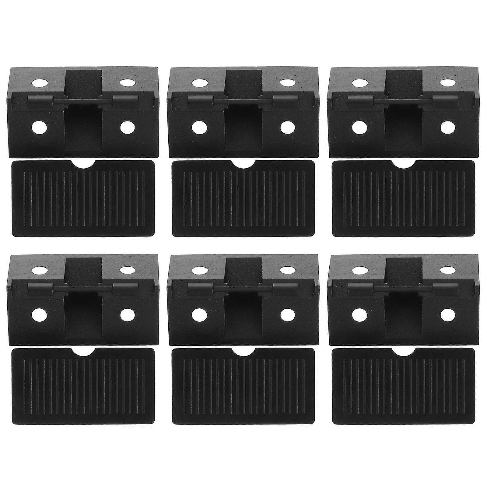 Black Plastic Corner Braces 100pcs Right Angle Brackets for Cabinets Shelves Furniture Assembly with Corrosion Heat Impact Resistance