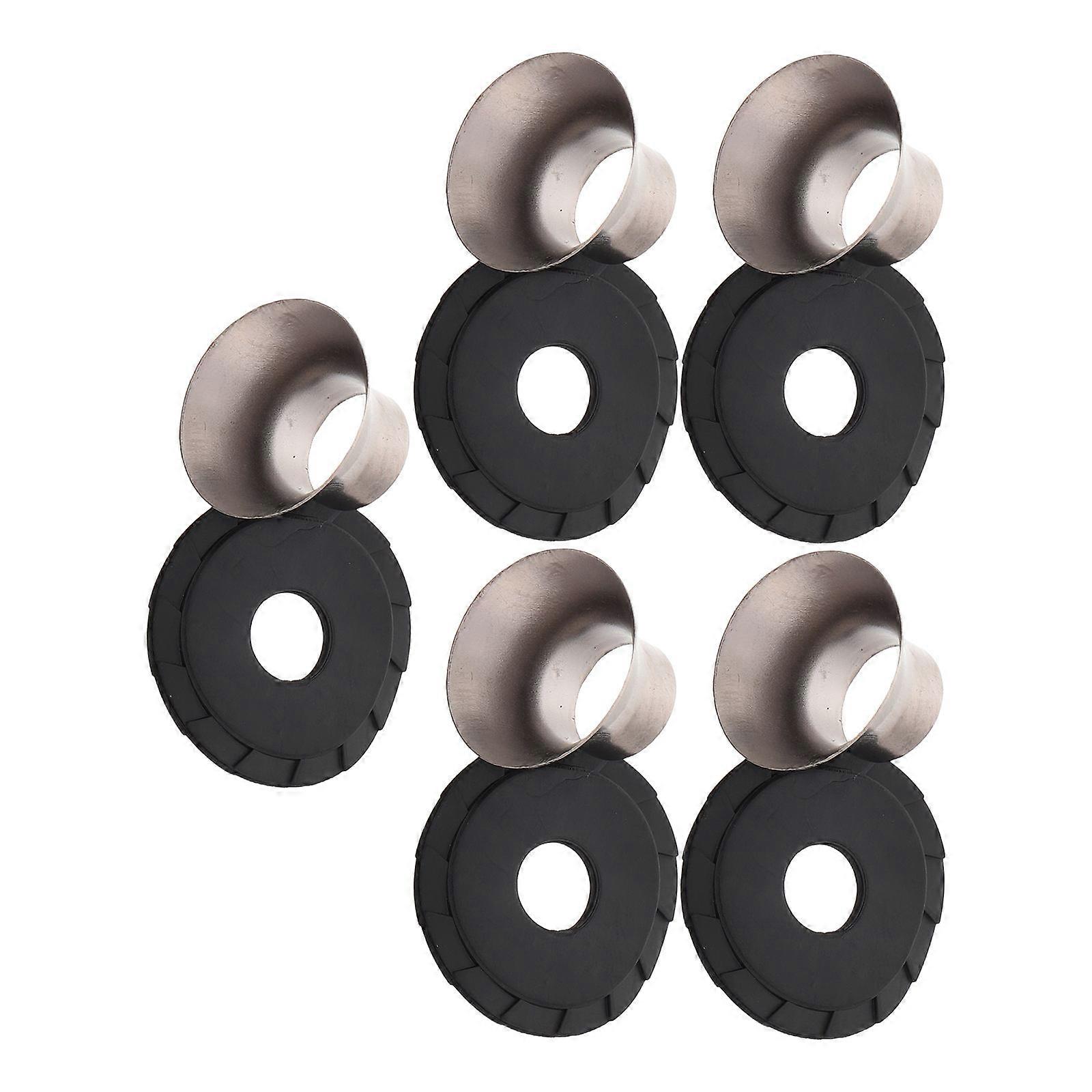 Umbrella Tip Protector Metal Cap for Waterproof Repair 5Pcs Silver