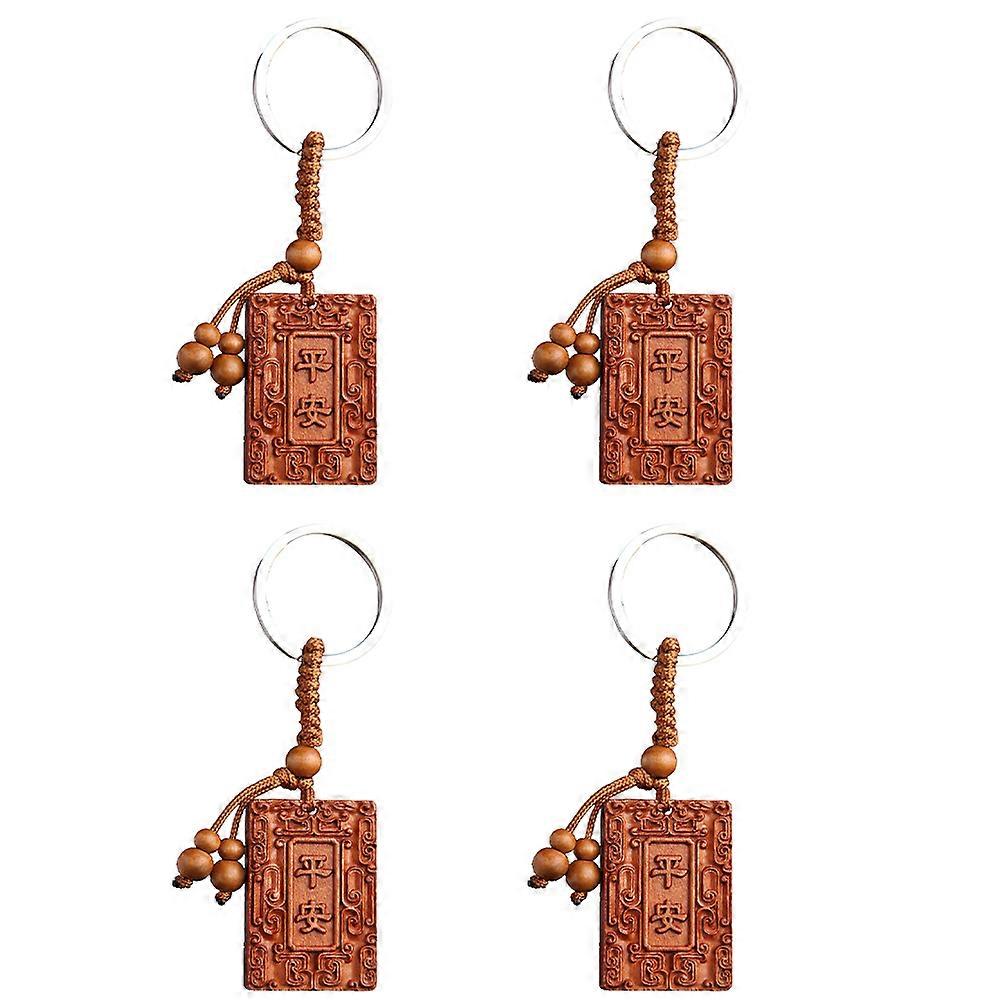 Here's a refined and professional product description based on the title you provided:

 

**4pcs Keychain Ornament Feng Shui Key for Car and Bag**