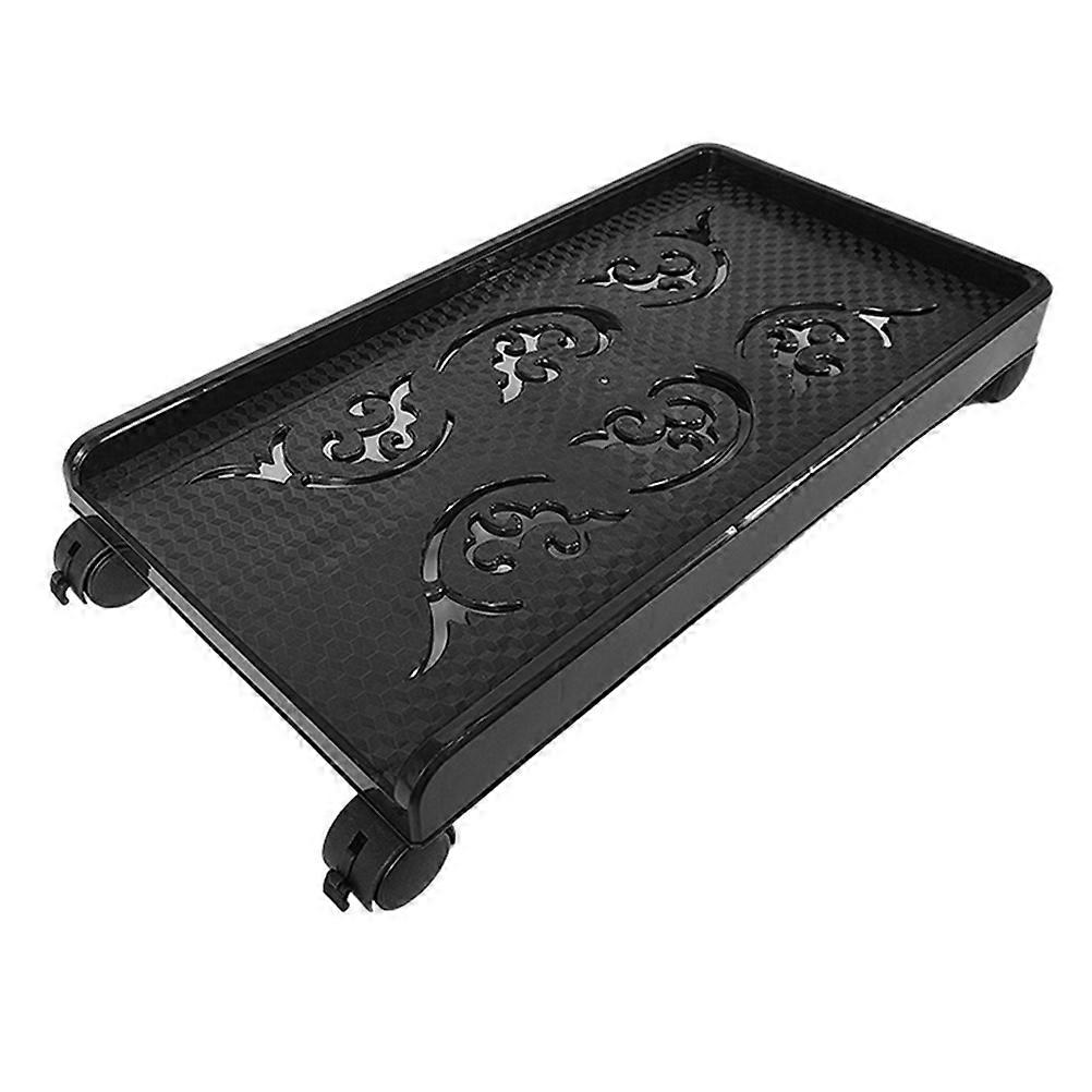 Storage Cart on Wheels Computer Tower Stand with Casters Heat Dissipation 18.5X9.8X1.6in 1Pcs
