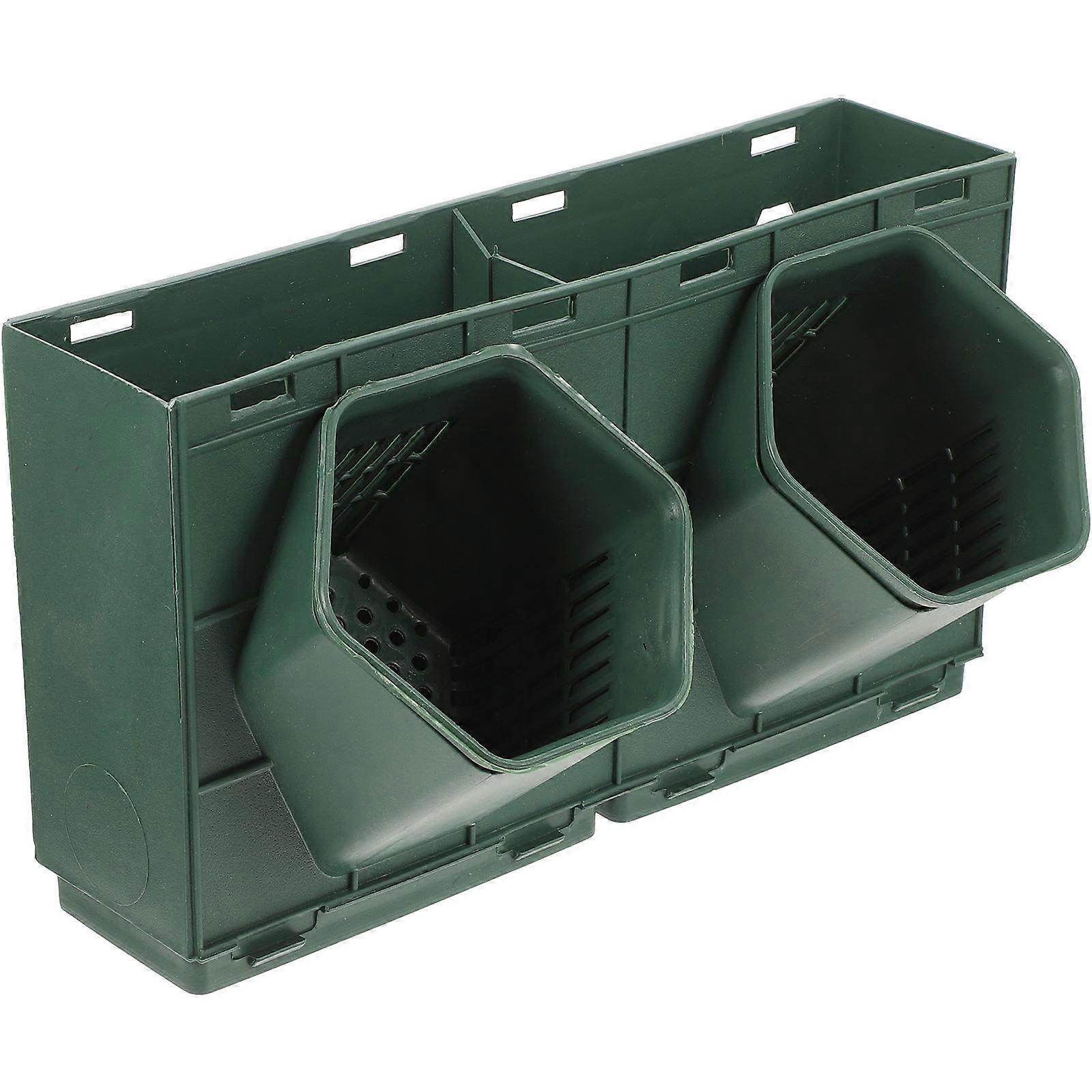 Patio Planter Box Flower Hanging Basket Municipal Protection Rectangular Water-saving 1Set