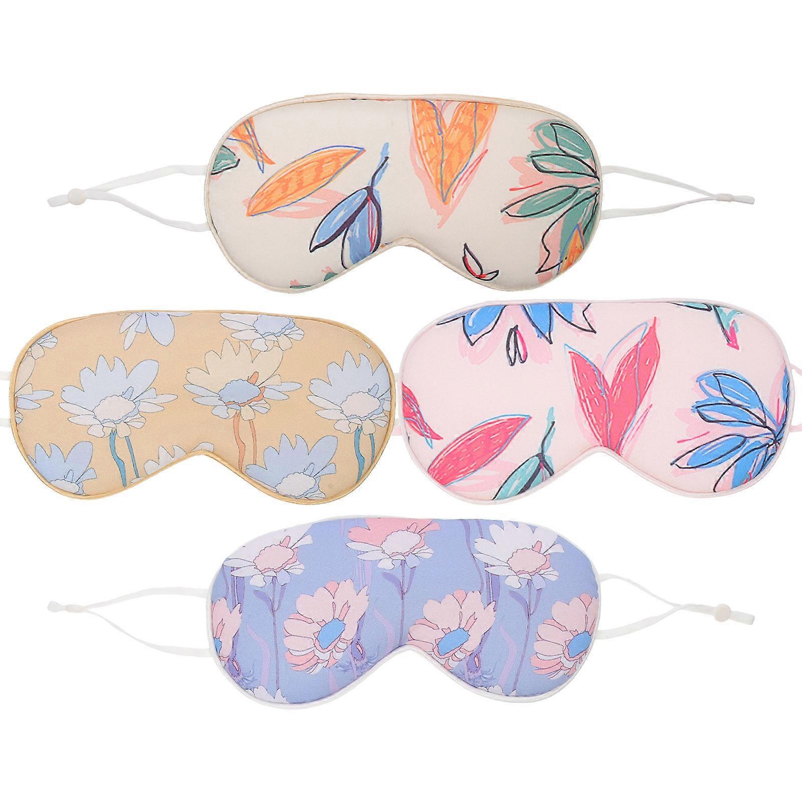 Lightweight Eye Masks Sleeping Eyeshade Eye Protection 20X10CM Assorted Color 4Pcs