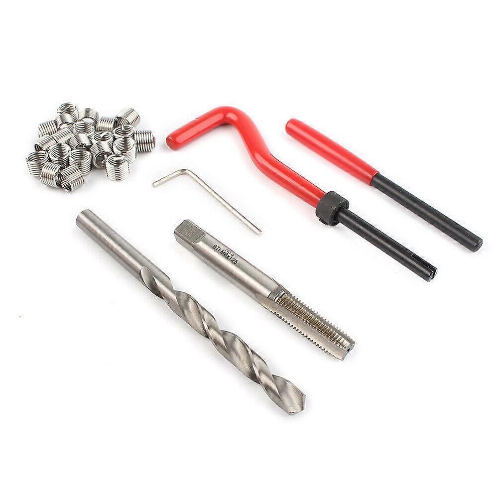 Suitable 25pcs M8X1.25 Metric Thread Repair Install Tool Insert Kit M12 Helicoil Coil new