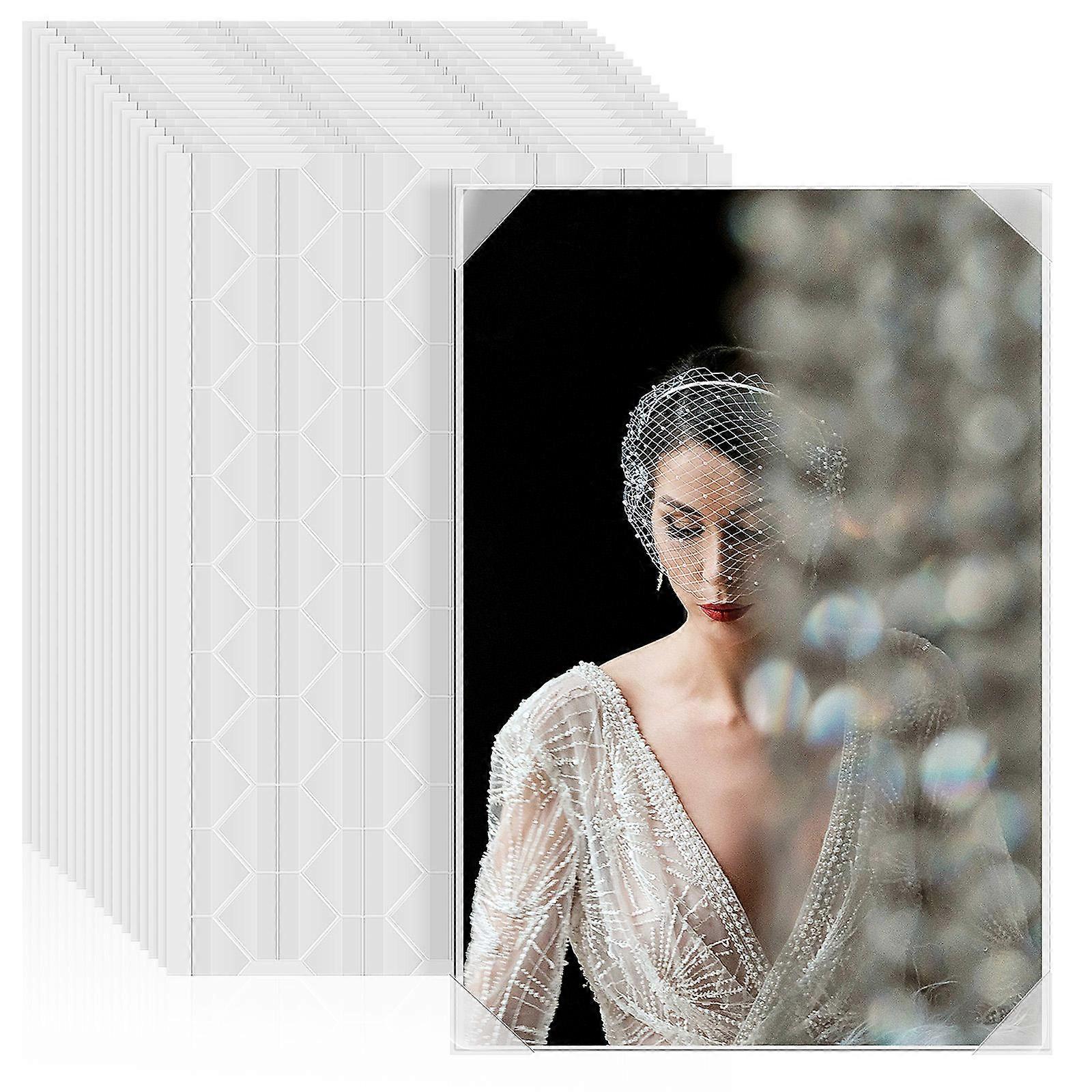 写真コーナーステッカー写真コーナー保護スクラップブッククラフトスクエアシェイプ2040個