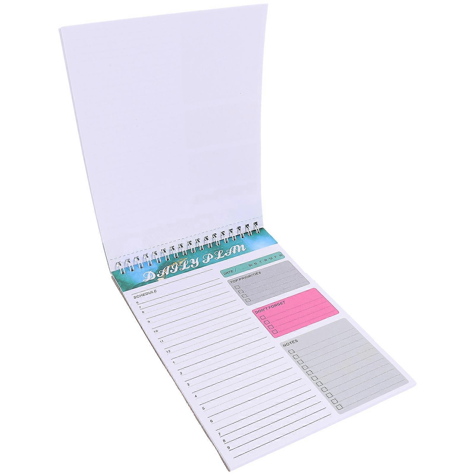 Daily Planning Notepad Tear-Off Planner Business People Scheduling Aluminium Alloy 21.50X15.30X1.50CM 1Pcs