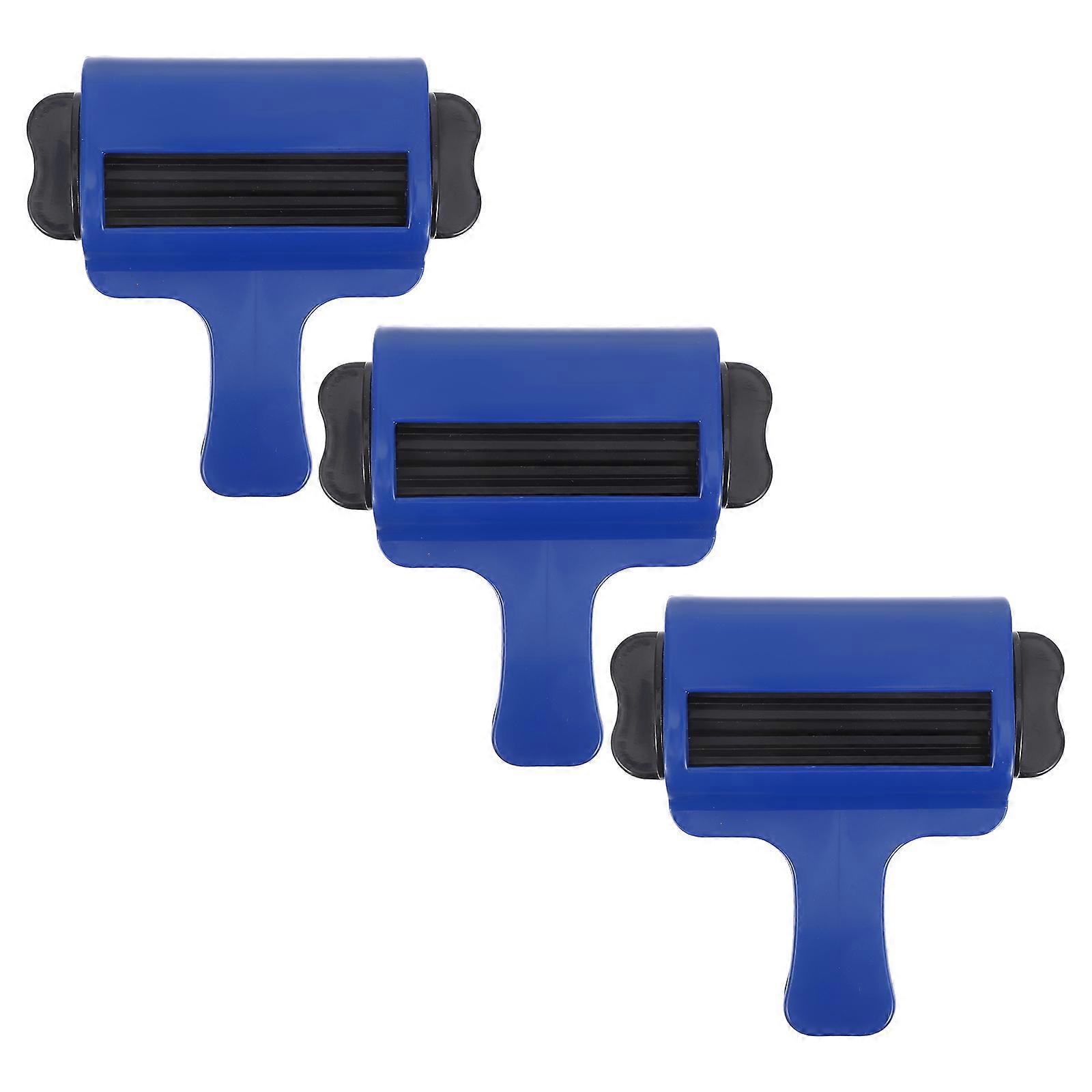 Manual Toothpaste Squeezer Toothpaste Tube Squeezer Household Needs Multi-purpose Usage Blue 4.72X4.72X1.18in 3Pcs