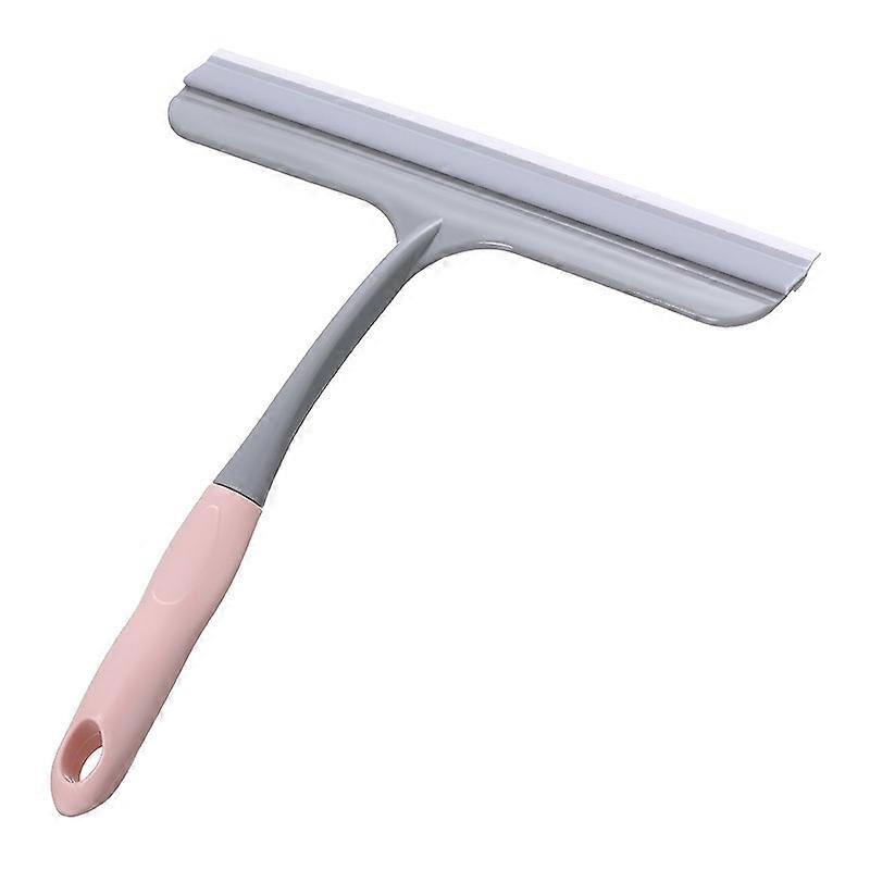 Shower Squeegee, Bathroom Squeegee, Silicone Shower Squeegee Pink24.5*25CM